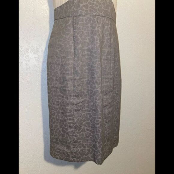 Rebecca Taylor silk Linen‎ Ruffled Sheath Combo Dress Ruched Ivory size 2 - Picture 4 of 8